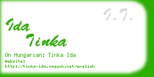 ida tinka business card